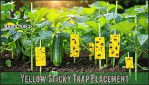 yellow sticky trap placement