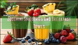 zucchini smoothies and breakfast bowls