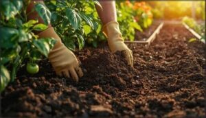 adding compost for nutrient boost