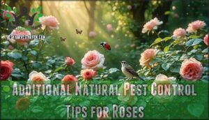 additional natural pest control tips for roses