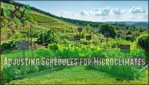 adjusting schedules for microclimates