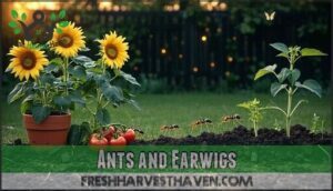 ants and earwigs