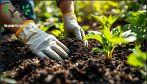 apply mulch and control weeds