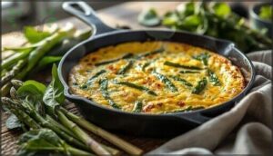 asparagus and spinach frittata