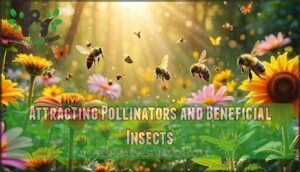 attracting pollinators and beneficial insects