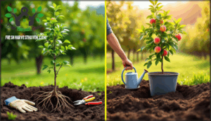 bare root vs. container-grown trees