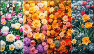 best flowers for spring, summer, fall, and winter