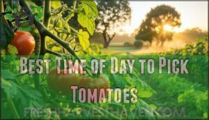 best time of day to pick tomatoes