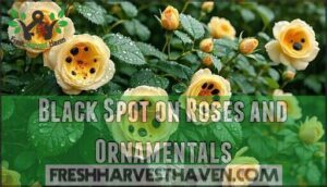 black spot on roses and ornamentals