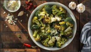 broccoli with asiago cheese