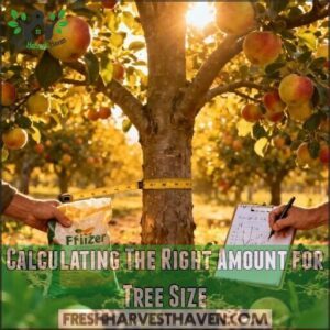 calculating the right amount for tree size