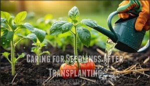 caring for seedlings after transplanting