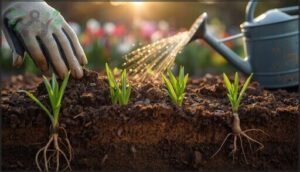 caring for spring bulbs after planting