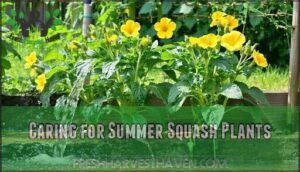 caring for summer squash plants