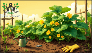 caring for zucchini after planting