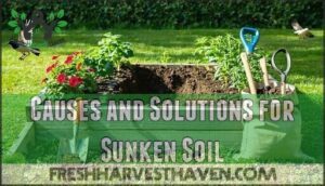 causes and solutions for sunken soil