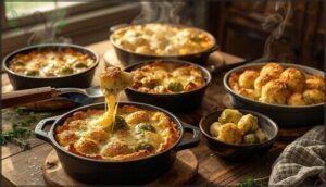 cheesy and creamy vegetable classics