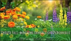 choose fall-blooming annuals and perennials