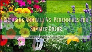 choosing annuals vs. perennials for summer color