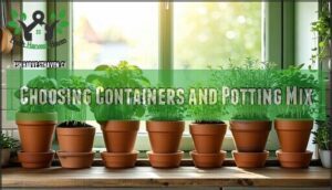 choosing containers and potting mix