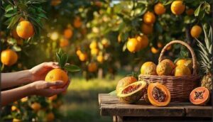citrus and tropical fruit harvesting