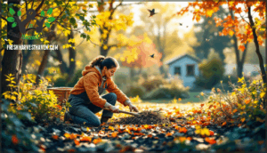 clean up and remove debris