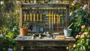 cleaning and organizing garden tools cleaning and organizing garden tools
