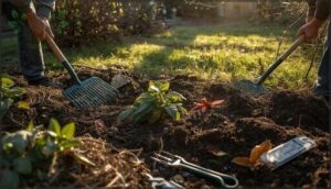 clearing and preparing garden beds clearing and preparing garden beds