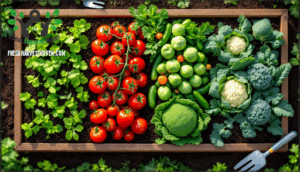common garden crops by season (spring, summer, fall, winter)