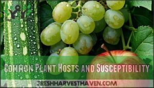 common plant hosts and susceptibility