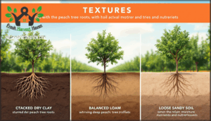 comparing soil textures for peach trees
