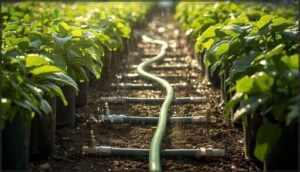 connecting hoses, emitters, and spikes