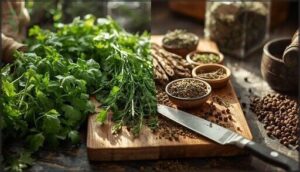 cooking with fresh and dried herbs