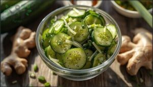 cucumber-ginger salad
