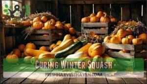 curing winter squash