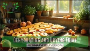 dehydrating and drying fruit