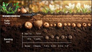determining proper planting depth and spacing
