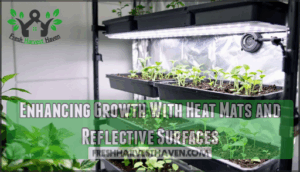 enhancing growth with heat mats and reflective surfaces