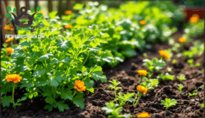 fast-growing arugula and kale
