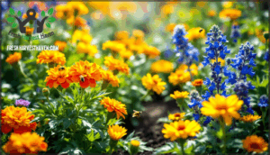 flowers that deter insects and attract pollinators