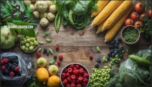 freezing fresh fruits and vegetables