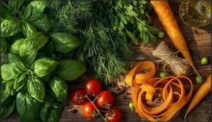 fresh herbs (mint, basil, dill)