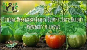 fungal diseases (early blight, late blight, powdery mildew) fungal diseases (early blight, late blight, powdery mildew)
