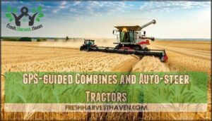 gps-guided combines and auto-steer tractors