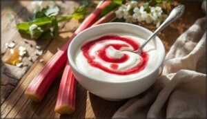 greek yogurt with rhubarb compote