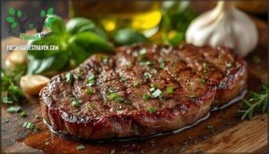 grilled flank steak with homegrown marinades