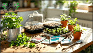 growing herb seeds