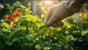 hand removal techniques for caterpillar control