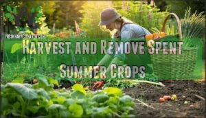 harvest and remove spent summer crops