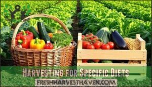 harvesting for specific diets